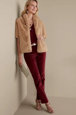 Anastasia Faux Fur Capelet