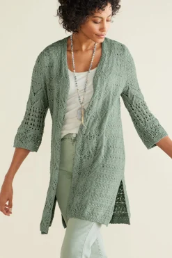 Calistoga Pointelle Cardigan