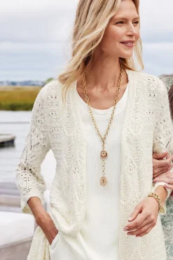 Calistoga Pointelle Cardigan