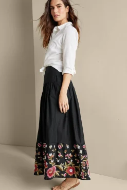 Cindi Embroidered Maxi Skirt
