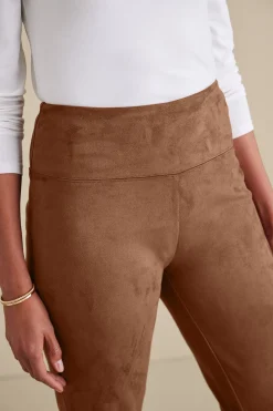 Faux Suede Pull-On Leggings