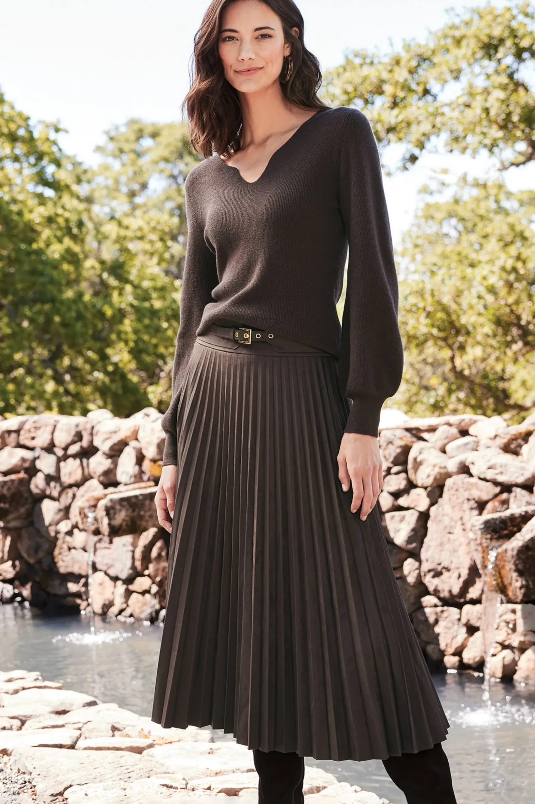 Lavina Faux Suede Skirt