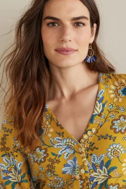 Lorna Button Front Top