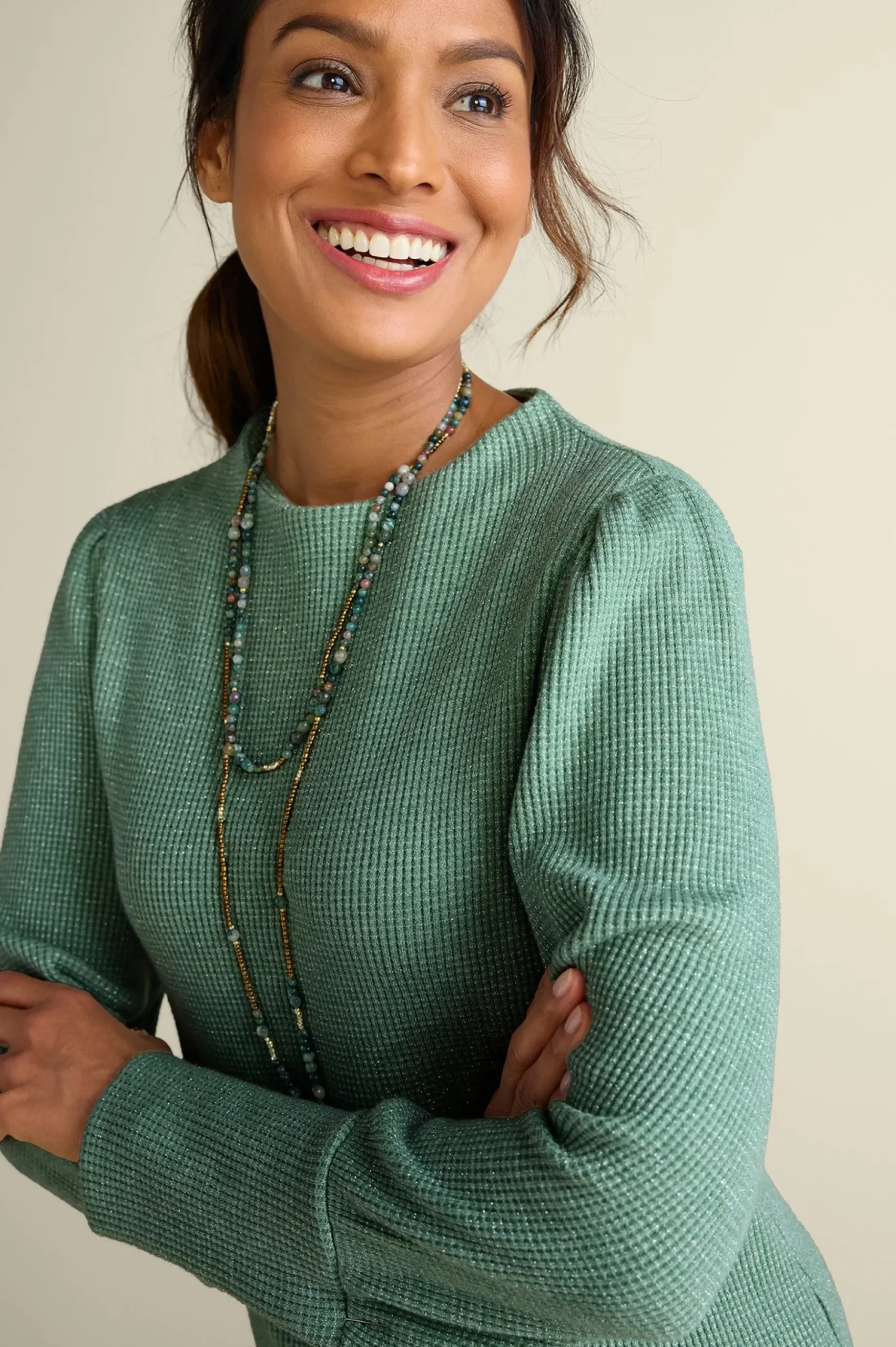 Melina Waffle Pullover