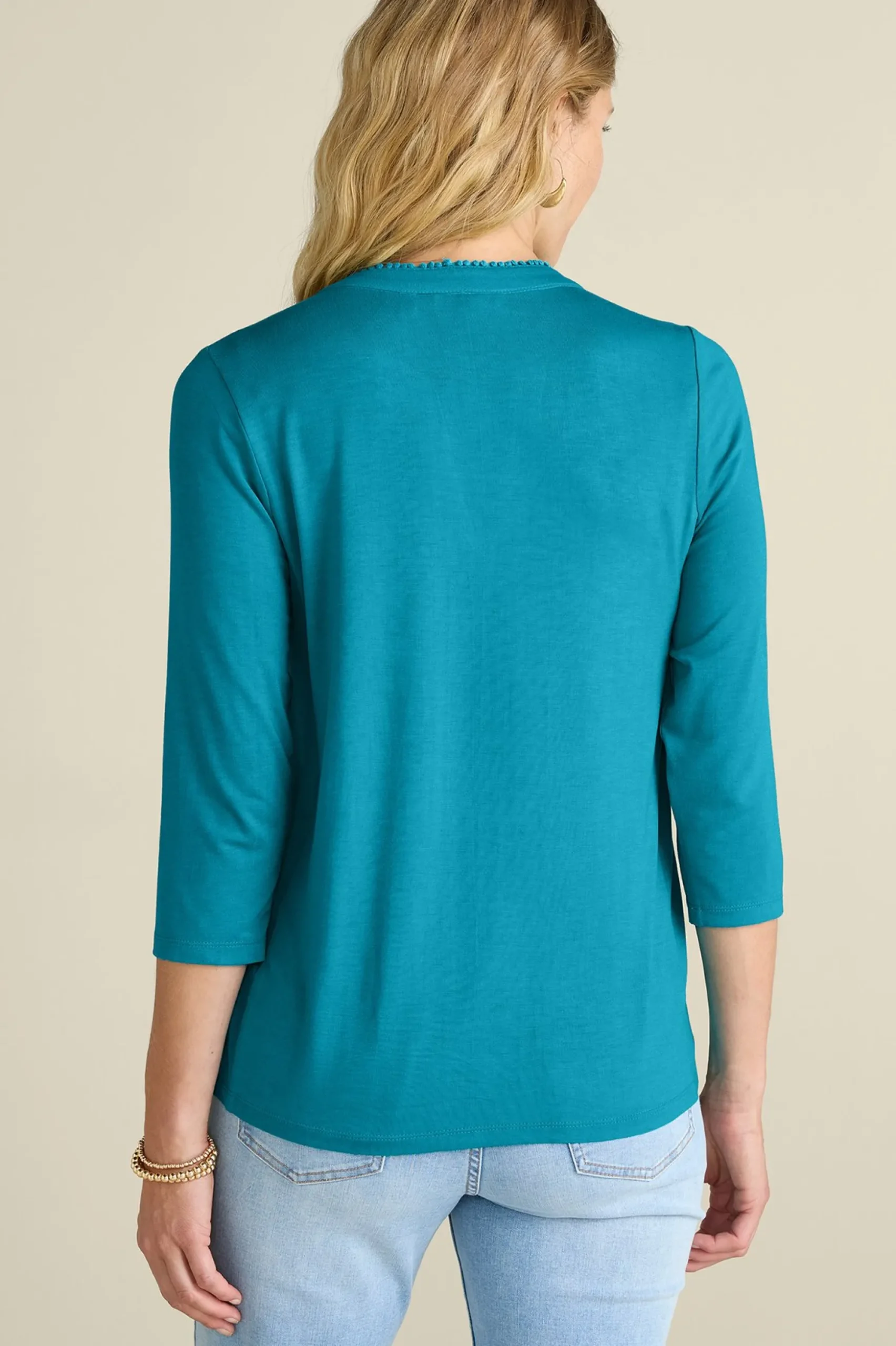 Petites Delsie Embroidered Top