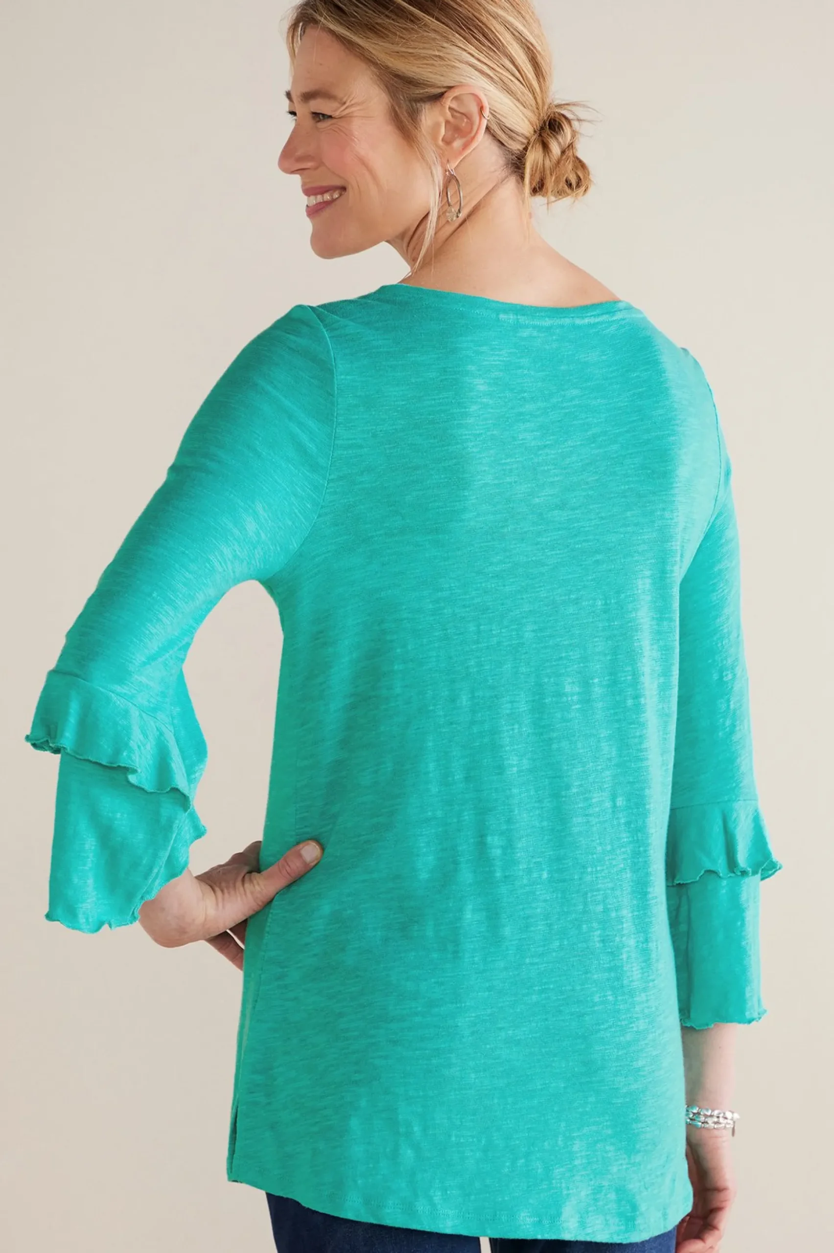 Petites Erin Linen Blend Tunic