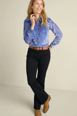 Petites Floreat Velvet Shirt