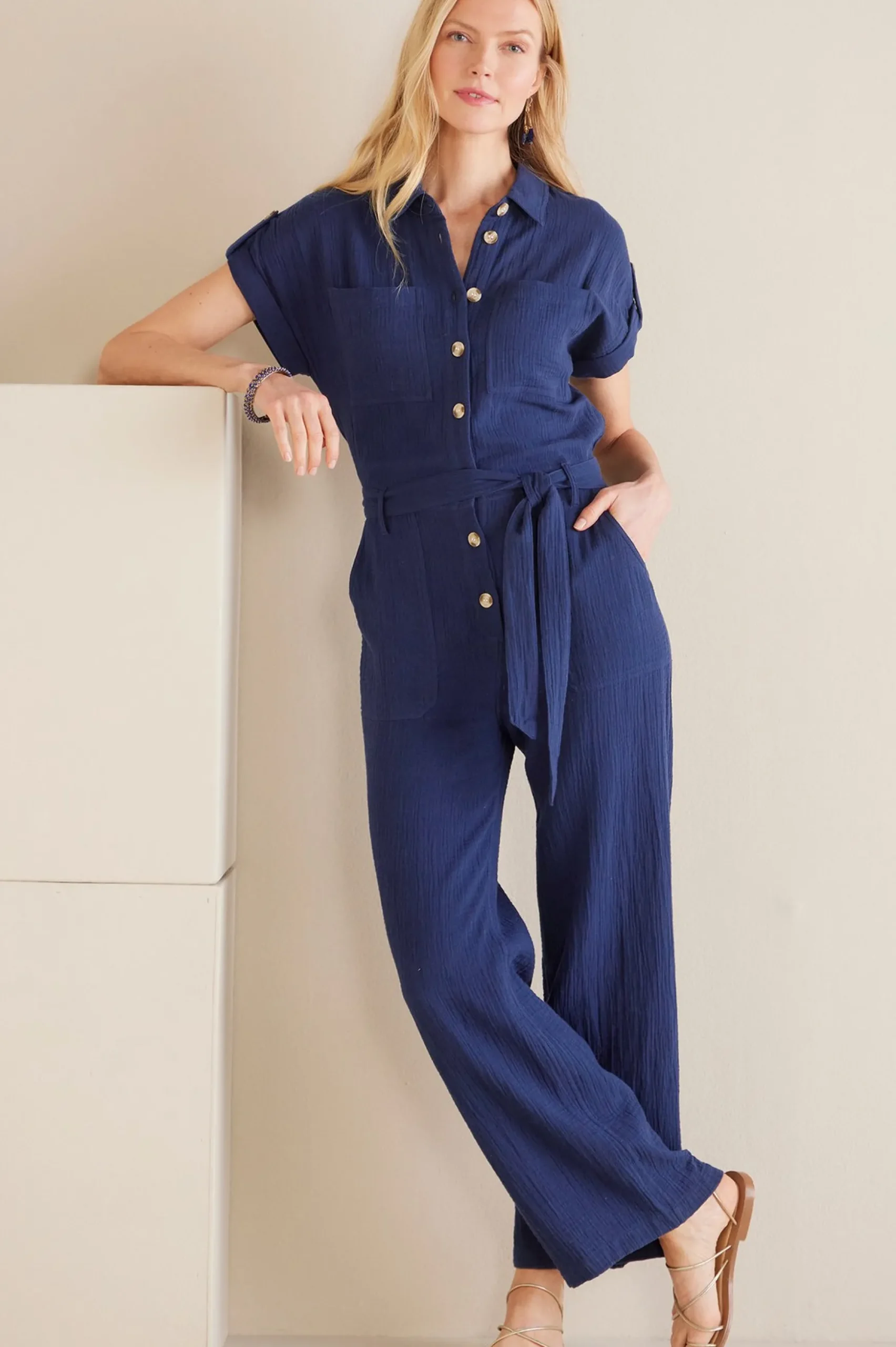 Petites Natasha Gauze Jumpsuit