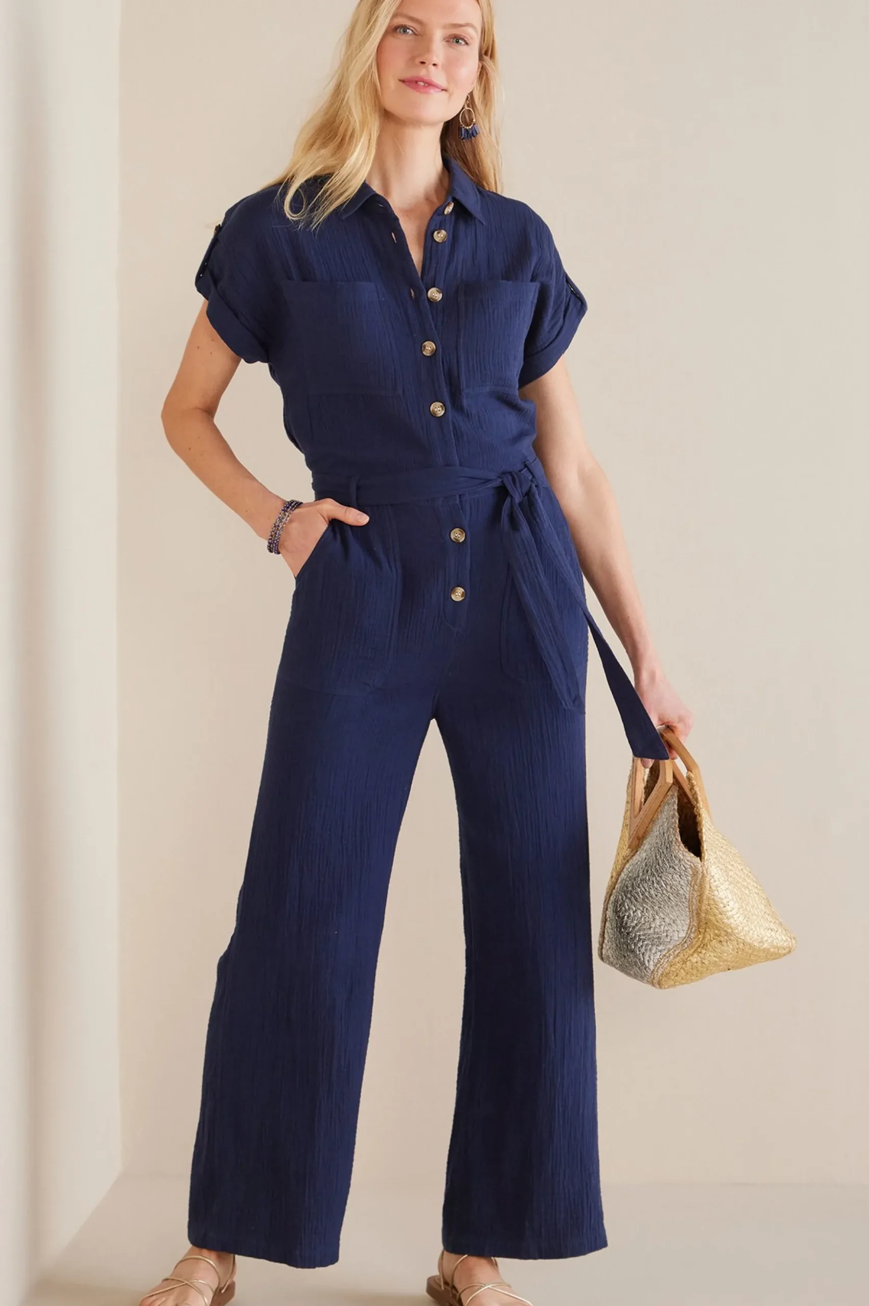 Petites Natasha Gauze Jumpsuit