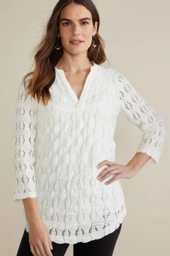 Petites Priya Knit Lace Tunic
