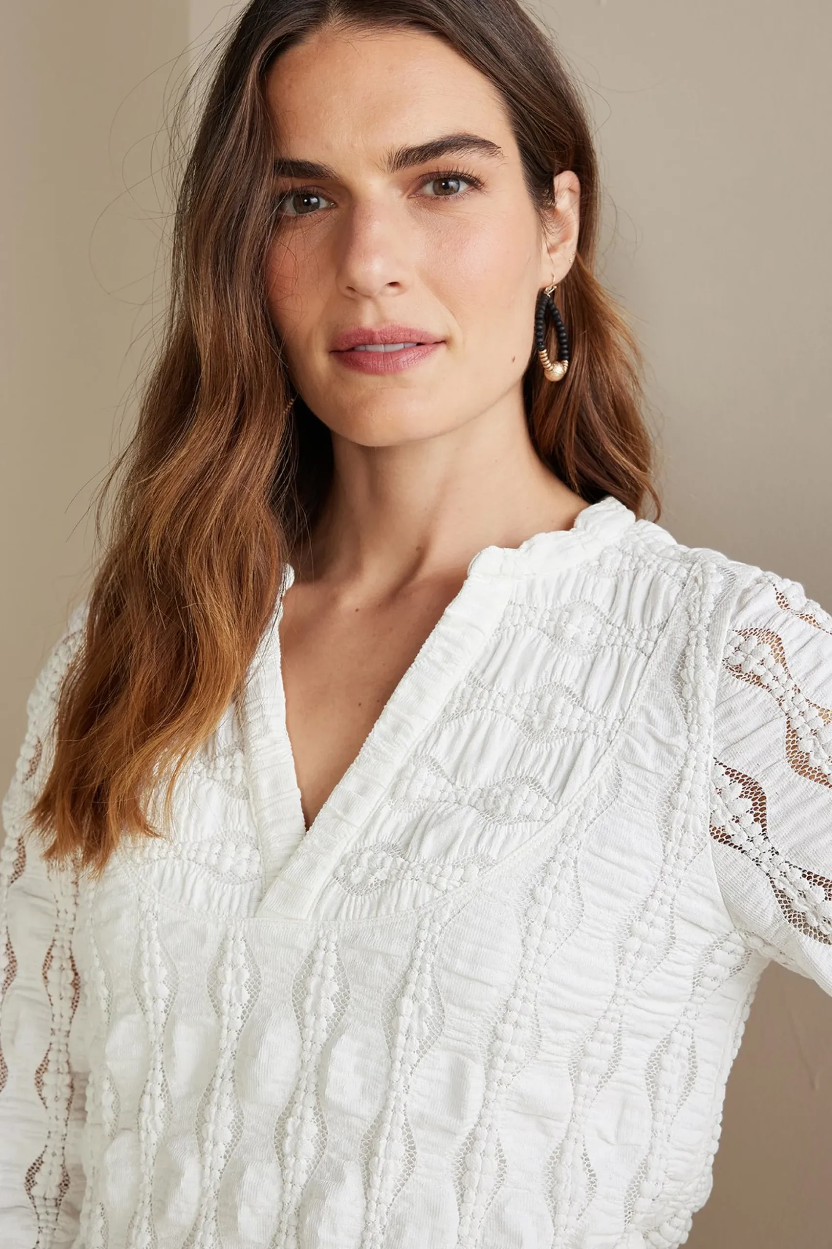 Petites Priya Knit Lace Tunic