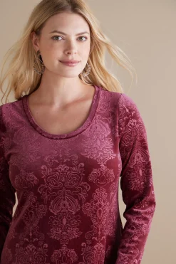 Santiago Embossed Velvet Dress