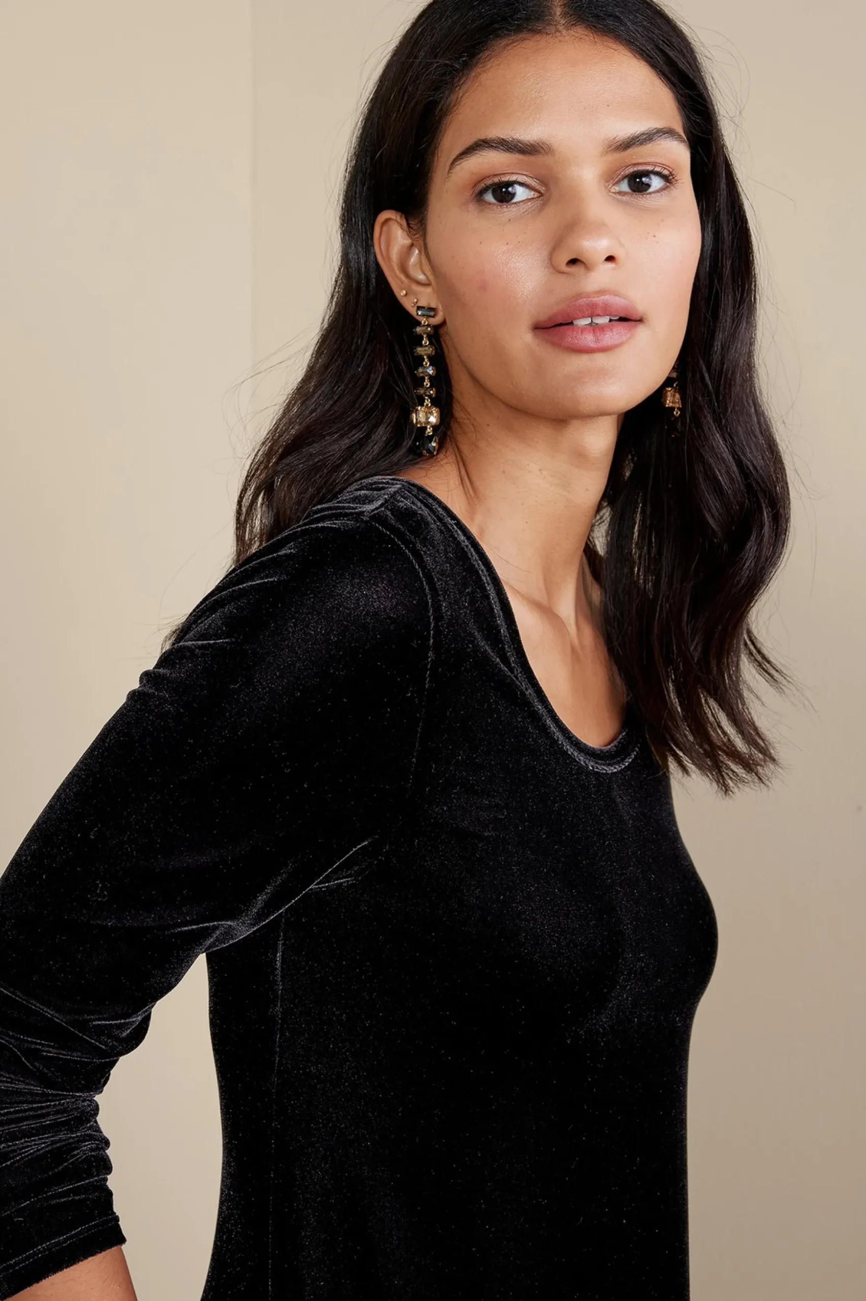 Santiago Stretch Velvet Dress