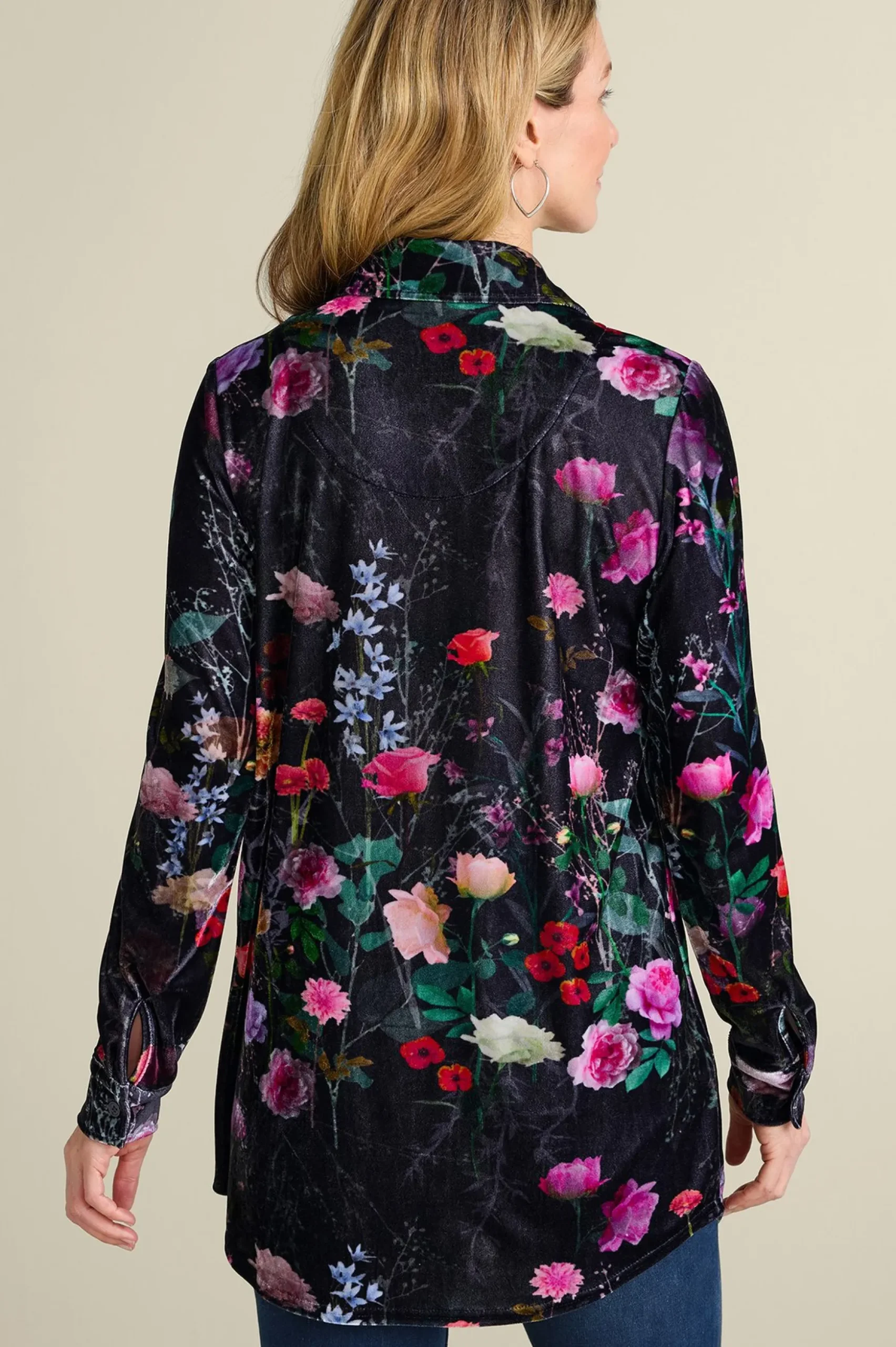 Velvet Boyfriend Tunic Shirt